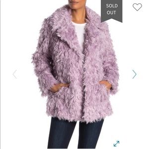 Avec Les Filles Lavender Faux Fur Coat